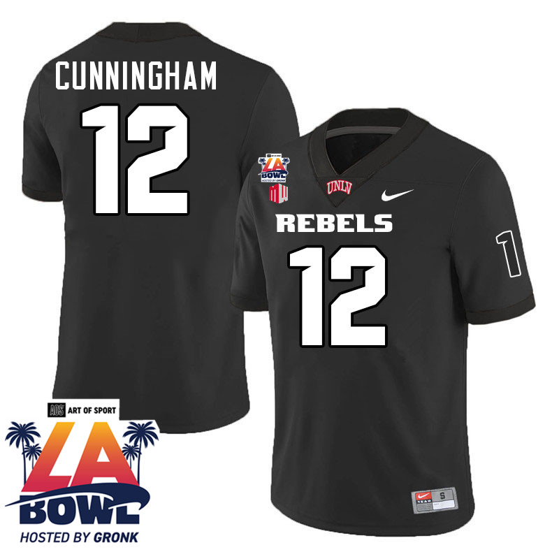 Randall Cunningham LA Bowl Jersey,UNLV Rebels 2024 LA Bowl Jersey-Black